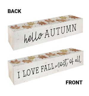 I Love Fall Most Of All Block